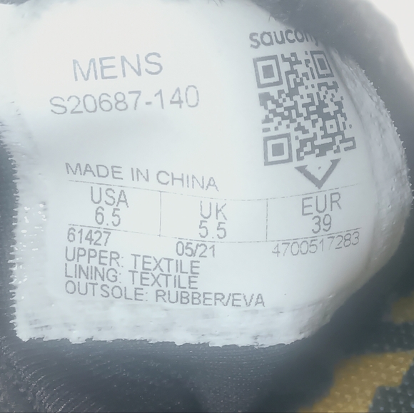 Saucony Endorphin Pro 2 Running Shoes Men's Size 6.5 Black Red /Gold - Picture 11 of 11